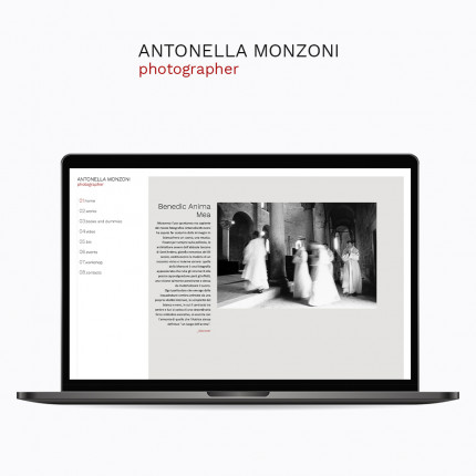 Restyling per il sito web della fotografa Antonella Monzoni